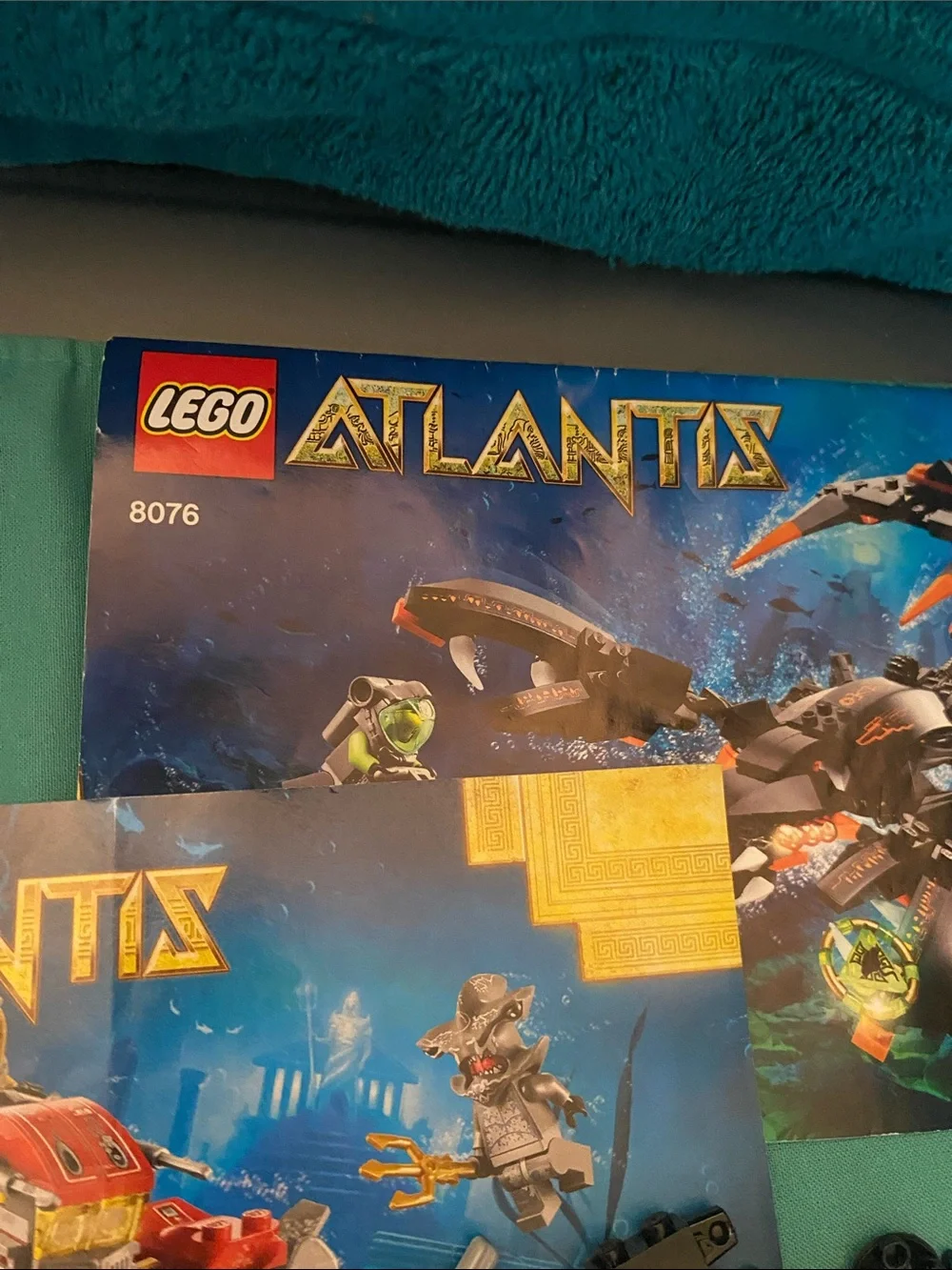 Atlantis Lego Books and Legos Mixed
